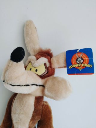 Vintage 1997 Wile E Coyote Looney Tunes Plush Ace Toys 19 Inch NOS w/Tag 15128 2