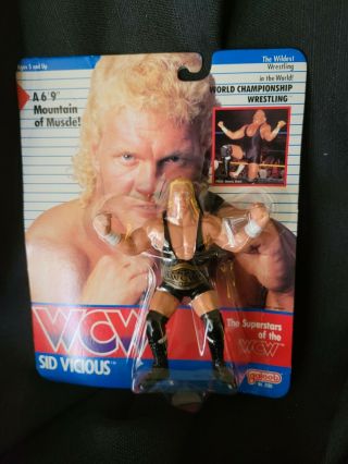 Sid Vicious 1990 Wcw Galoob 2500 Wrestling Figure Vintage