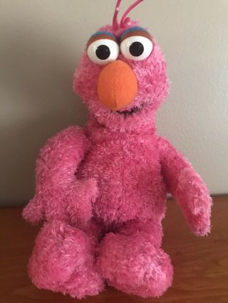 2007 Rare Sesame Place 10” Telly Monster Plush / Stuffed Animal Sesame Street