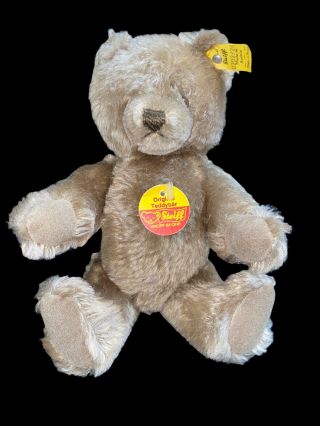 Rare Bear,  Vintage German Steiff Mohair Light Brown Teddy Bear 0202/26 9 "