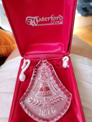 Vintage Waterford Crystal Annual Christmas Ornament Bell Design 1978