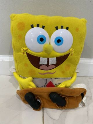 2000 Spongebob Squarepants Plush Nickelodeon With Removable Pants Euc Colorbok