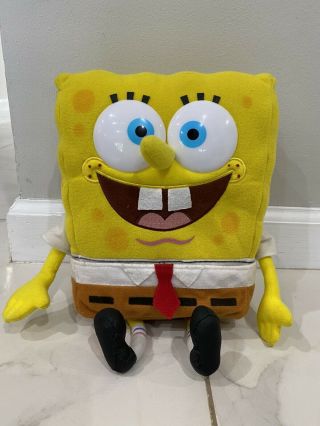 2000 Spongebob Squarepants Plush Nickelodeon With Removable Pants EUC Colorbok 2