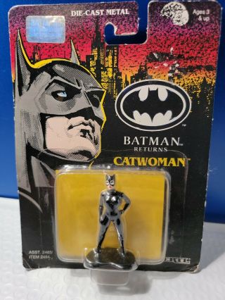 1991 Vintage Ertl Batman Returns Catwoman Die Cast Metal