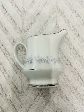 Marywood (2181) by Noritake CREAMER,  White,  Green,  Blue Flowers Contemporary 2