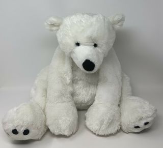 Toys R Us Polar Bear Plush Stuffed Animal Toy Geoffrey White 19” Floppy Lovey