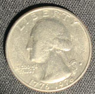 1776 - 1976 Bicentennial Quarter With D Filled In On Mark