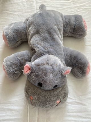 Dan Dee Gray Hippo Plush Stuffed Animal Collectors Choice 23” Floppy House Hippo 3