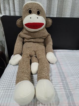Big/giant/huge 42 " Sock Monkey Large Stuffed Animal 2012 Maxx Read