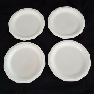 Set Of 4 Vintage Pfaltzgraff Heritage White Bread Dessert Plates 6 - 3/4 "