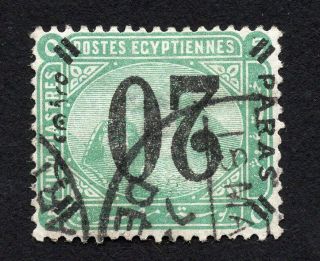 Egypt 1884 Stamp Mi 31k Shifted Overprint Cv=102$ Lot2