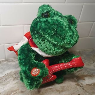 Dan Dee Plush Singing Frog Jeremiah Was A Bullfrog Joy To The World Vintage 2
