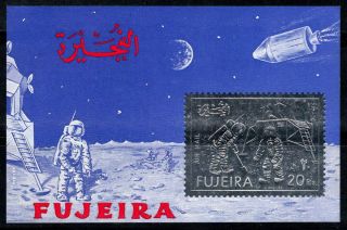 Fujeira Emirate 1971 Mi.  Bl.  85 Ss 100 Mnh Space,  Astronauts