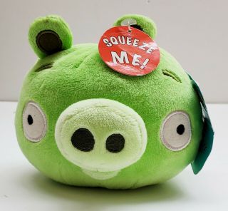 Angry Birds Green Pig Bad Piggie Pig 5 " Plush Stuffed Animal Sound