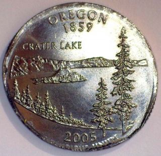 2005 - D Oregon 25¢ Elliptical Clipped Plan.