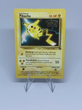 Pikachu 4 Black Star Promo Wotc 1999 Pokemon Card Rare