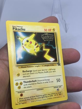 Pikachu 4 Black Star Promo WOTC 1999 Pokemon Card Rare 3