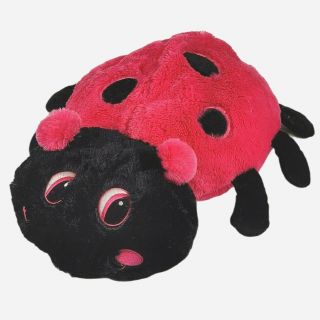 Dan Dee Collectors Large Ladybug Plush 22 " Hot Pink Black Stuffed Animal Pillow