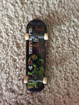 Vintage Tech Deck Black Label Skateboard