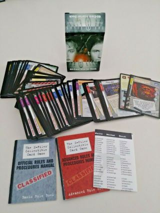 1996 X - Files Collectible Card Game 60 Card Starter Deck