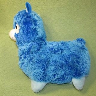 18 " Peek A Boo Dolly Llama Blue Plush Stuffed Animal Alpaca Large Soft Toy