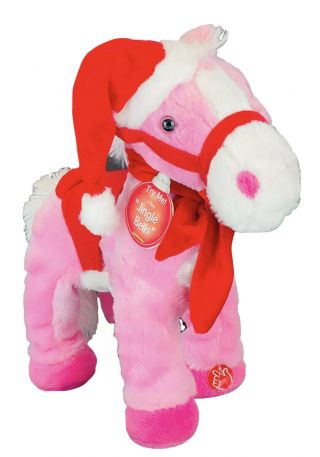 Dan Dee Animated Musical Trotting Shaking Horse Pink Pony Whinnies Jingle Bells