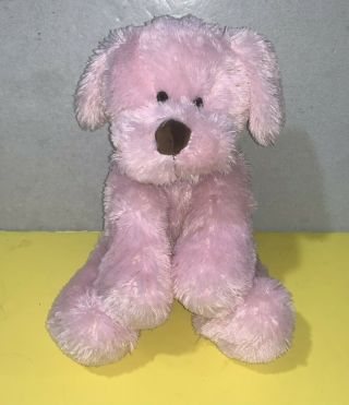 Animal Adventure Pink Puppy Dog 18 " Floppy Soft Plush Brown Nose Dusty Rose