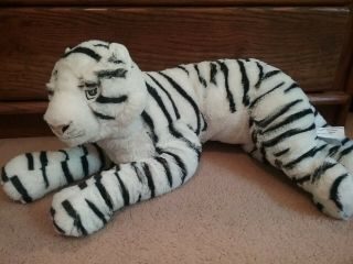 Ikea Onskad White Siberian Snow Tiger Large Plush Stuffed Toy 26 "