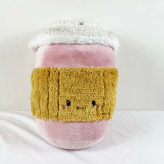 Squishable Coffee Cup Pink Kawaii Comfort Food Plush 18 " Stuffed Toy Lovey