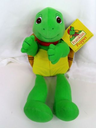 Franklin The Turtle 14” Plush Stuffed Animal Puppet Toy Eden W/ Tags