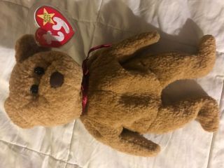 Curly Rare 1st Edition Ty Beanie Baby Is In With Errors.