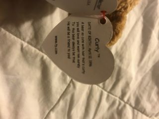 CURLY RARE 1st EDITION TY BEANIE BABY IS IN WITH ERRORS. 6