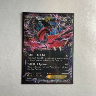 Yveltal Ex Xy08 Pokemon Card Holo Rare Promo Near /