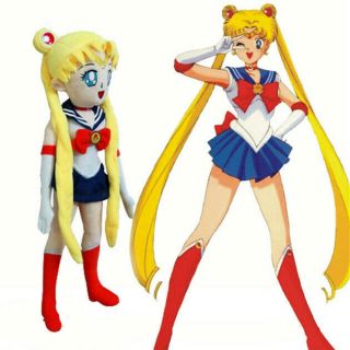 19.  5  Animal Sailor Moon Usagi Tsukino Plush Doll Stuffed Pillow Soft Toy Gift