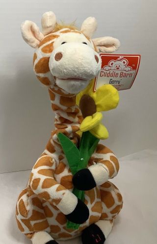 Cuddle Barn Gerry The Giraffe Animated Plush Stuffed Animal Toy Moves Sings 11 "