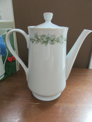 Vintage Creative Manor China Garlands Of Glory 6 Cup Coffee Pot Japan