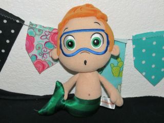 Nickelodeon Bubble Guppies Nonny Mermaid Stuffed Orange Hair Plush Doll Toy 10 "