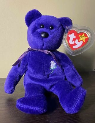 Rare Princess Diana Beanie Baby Collectable (1st Edition) With Pvc Pellets