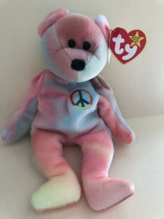 Ty Peace Bear Beanie Baby 1996