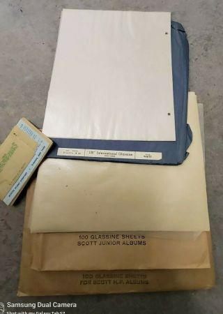 200 Plus Glassine Interleaves For Scott Junior Album Vintage & Envelopes