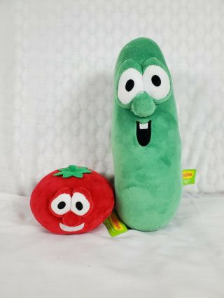 Gund Veggie Tales Bob Tomato And Larry Cucumber Plush