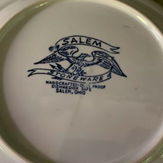 Salem Stoneware “Georgetown” American Eagle & Shield Design Dinner Plate 2