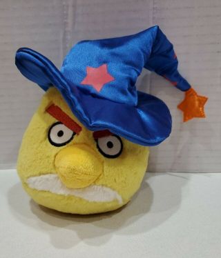 Angry Birds 8 " Chuck Wizard Hat Yellow Bird Toy Plush