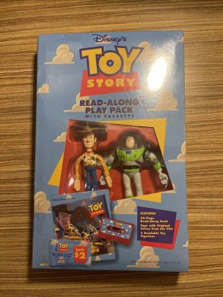 Vintage Disney Toy Story Read - Along Play Pack W/ Cassette And Figures