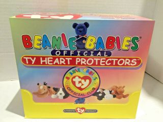 1998 Ty Beanie Baby Official Heart Tag Protectors 12 Packages Of 10