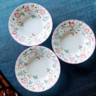 Churchill Briar Rose Round Cereal Bowls Set Of 3