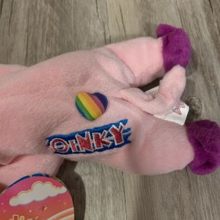 Vintage Lisa Frank Oinky the Pig Bean Buddies Beanie Baby 1998 with tag 3