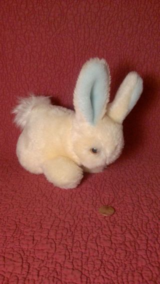 7 " Vtg Eden Bunny Rabbit Musical Plush Stuffed Here Comes Peter Cottontail