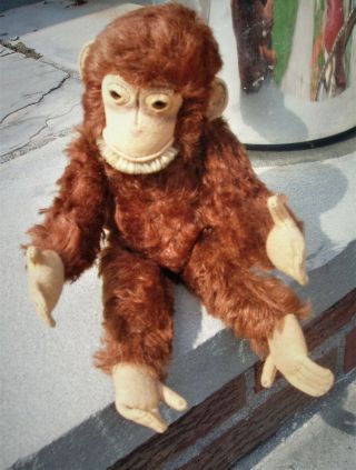 Steiff Monkey Jocko 11 " Closed Mouth Jointed
