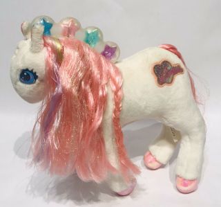 1991 Mattel Pj Sparkles Blaze Horse Plush Toy Poseable Lights Up Stuffed Animal